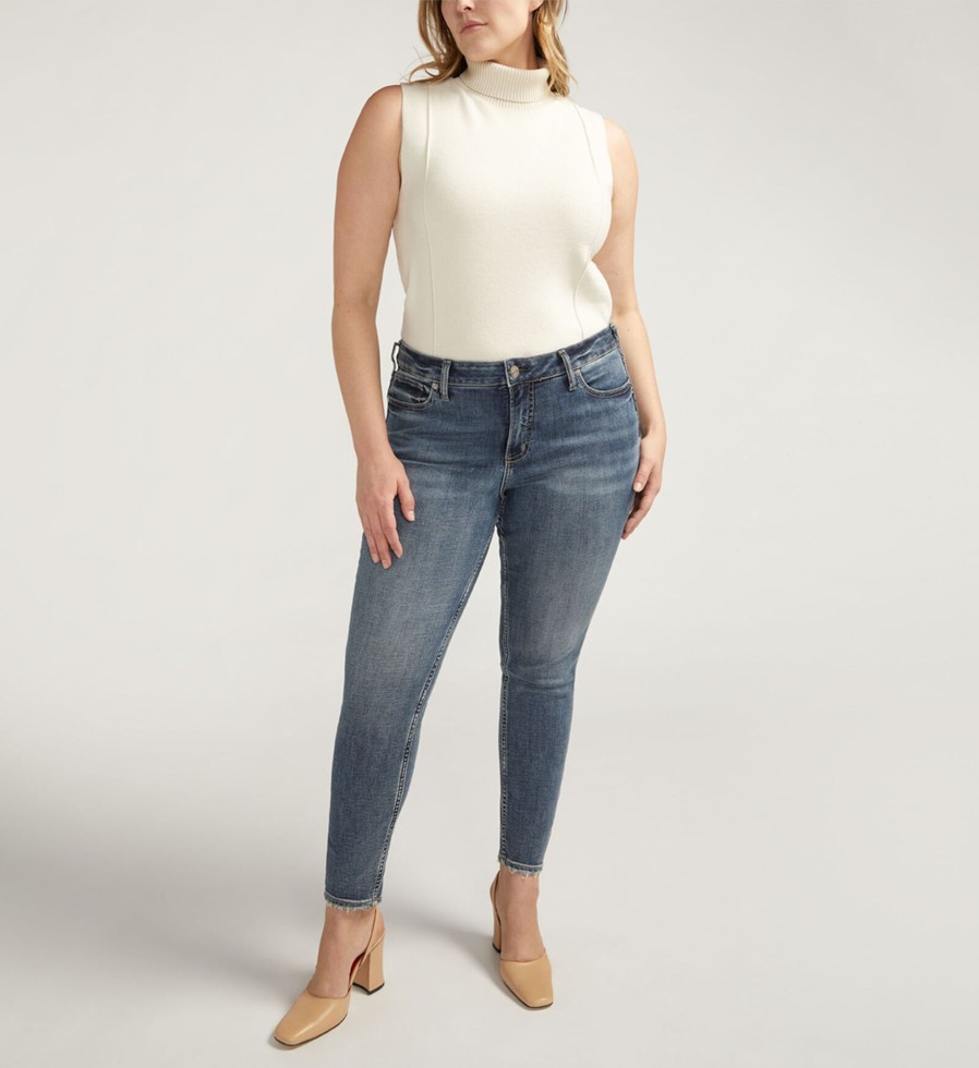 Plus Silver Jeans | Suki Mid Rise Skinny Jeans Plus Size