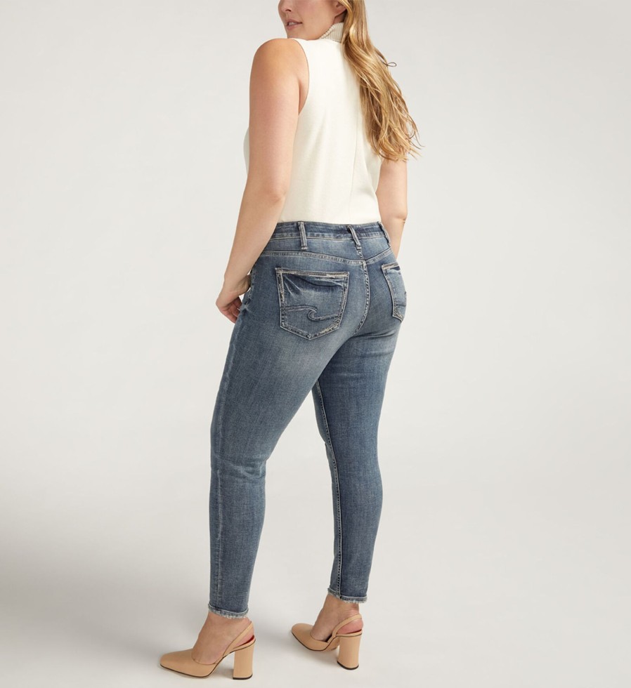 Plus Silver Jeans | Suki Mid Rise Skinny Jeans Plus Size