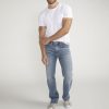 Men Silver Jeans | Gordie Relaxed Fit Straight Leg Jeans