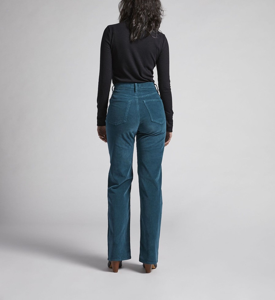 Women Silver Jeans | Highly Desirable High Rise Trouser Leg Pants