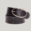 Plus Silver Jeans | Womens Genuine Leather Studded Belt