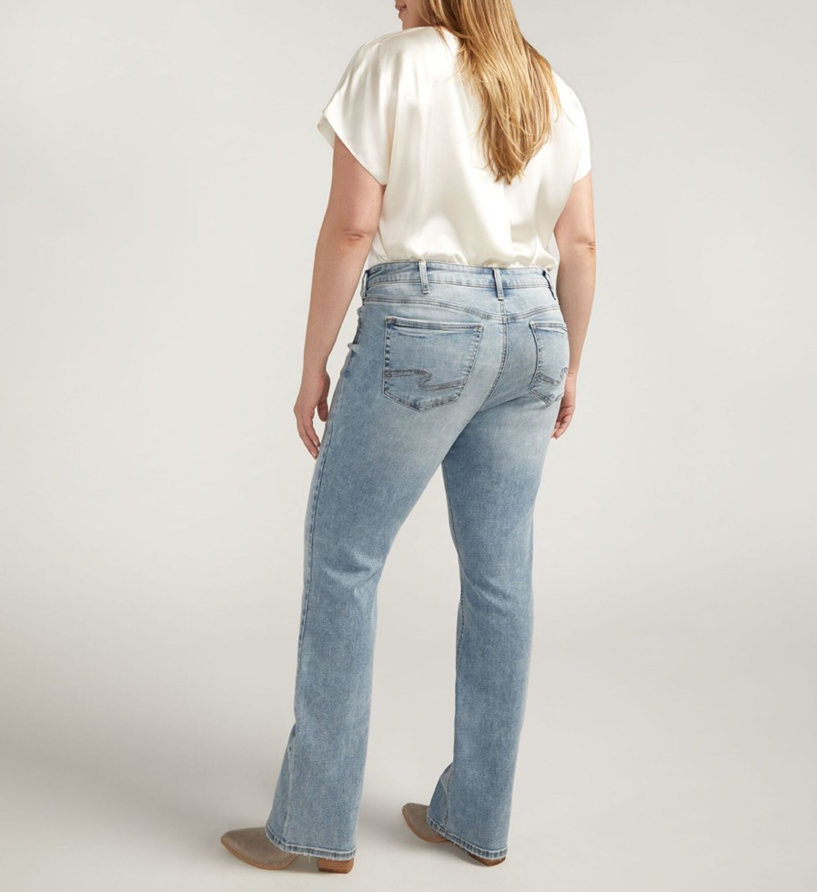 Plus Silver Jeans | Elyse Mid Rise Slim Bootcut Jeans Plus Size