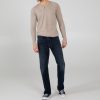 Men Silver Jeans | Zac Relaxed Fit Straight Leg Jeans