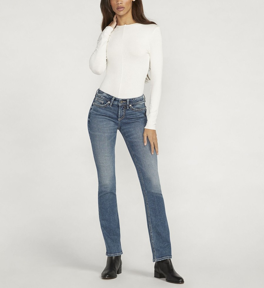 Women Silver Jeans | Tuesday Low Rise Slim Bootcut Jeans