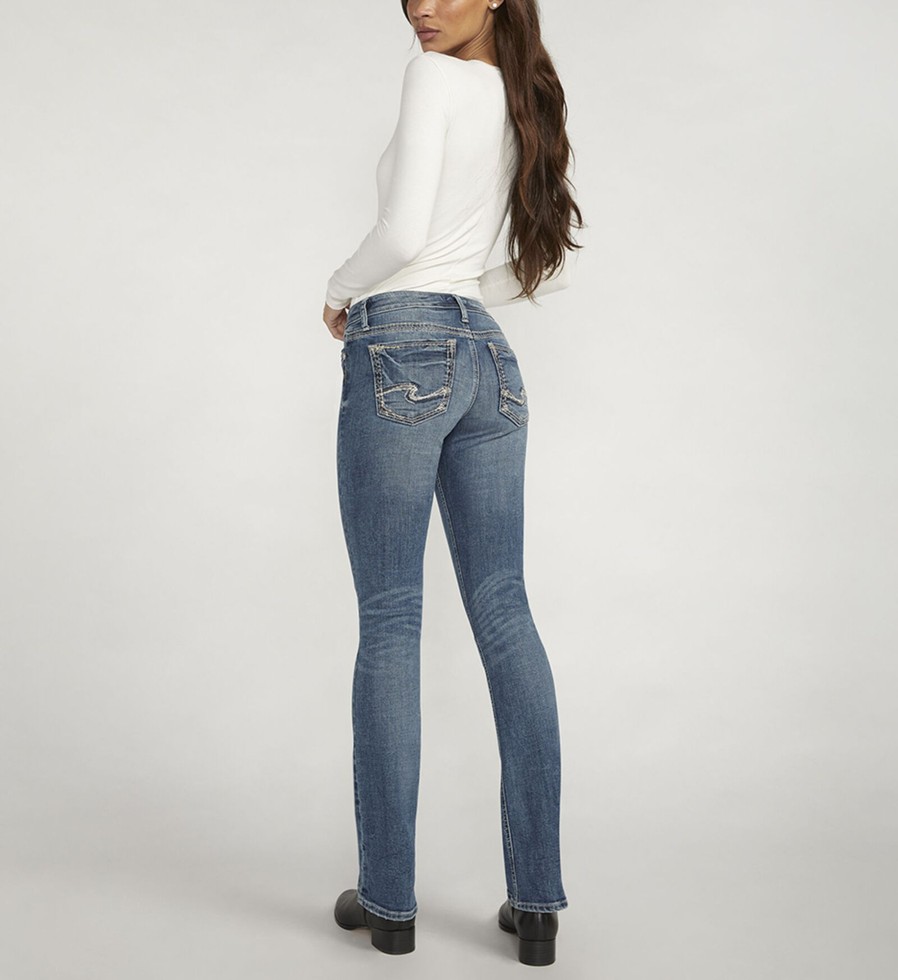 Women Silver Jeans | Tuesday Low Rise Slim Bootcut Jeans