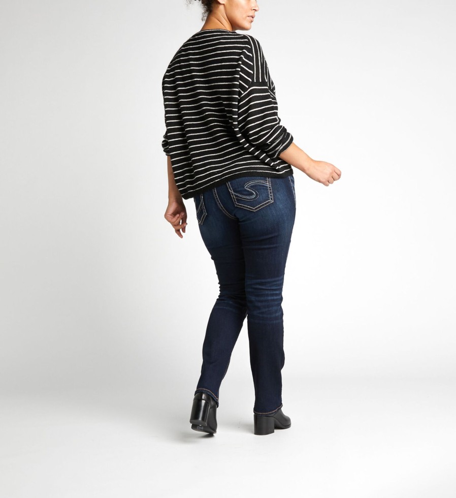 Plus Silver Jeans | Suki Mid Rise Straight Leg Jeans Plus Size