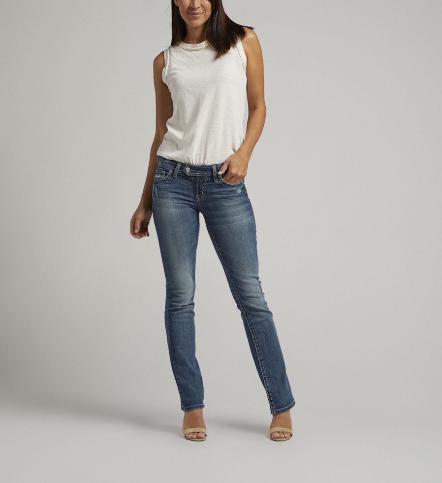 Women Silver Jeans | Tuesday Low Rise Slim Bootcut Jeans