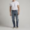 Men Silver Jeans | Gordie Loose Fit Straight Leg Jeans