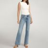 Women Silver Jeans | Suki Mid Rise Trouser Leg Jeans