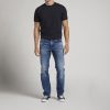 Men Silver Jeans | Infinite Fit Relaxed Straight Leg Jeans