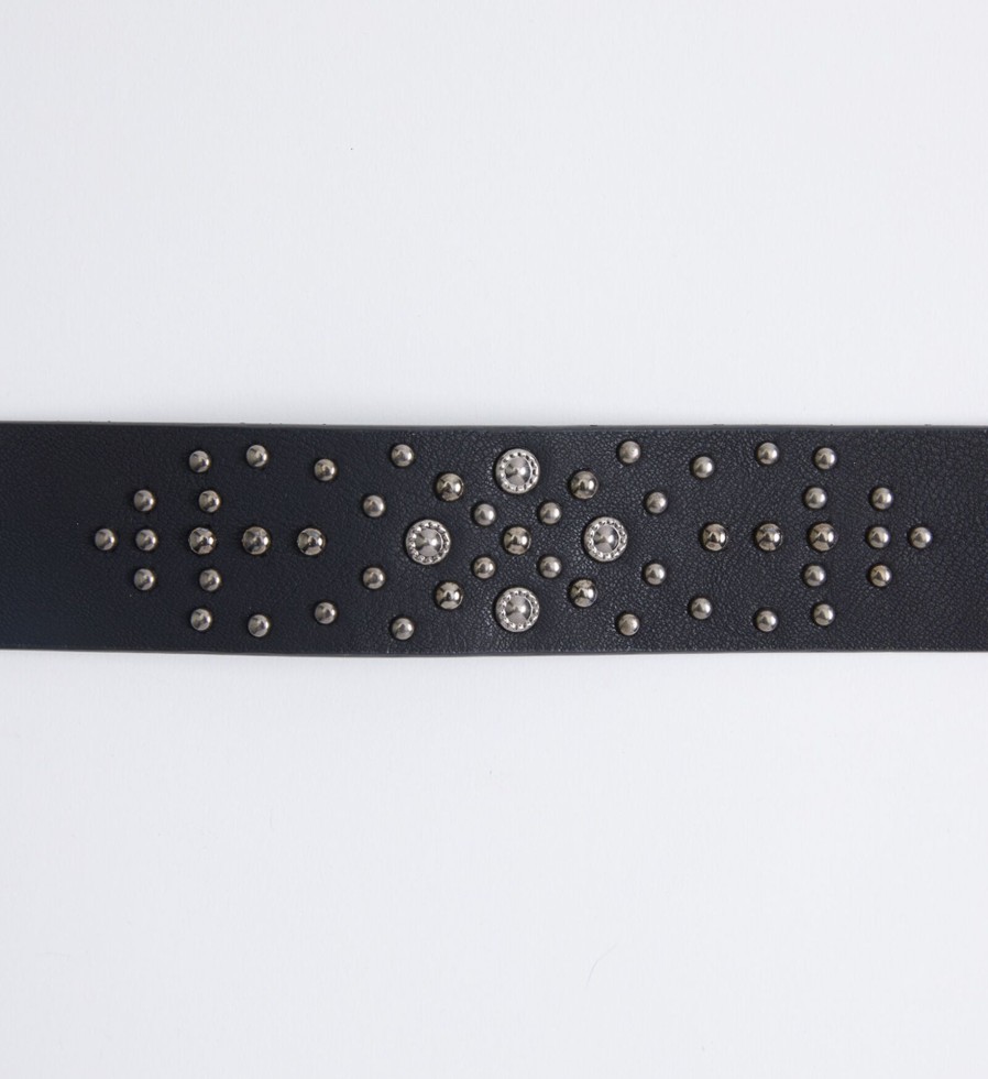 Plus Silver Jeans | Western Studded Womens Belt