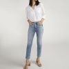 Women Silver Jeans | Isbister High Rise Straight Leg Jeans