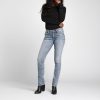 Women Silver Jeans | Suki Mid Rise Straight Leg Jeans