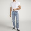 Men Silver Jeans | Konrad Slim Leg Jeans