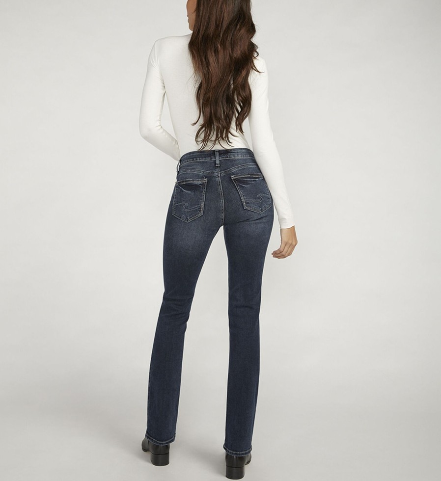 Women Silver Jeans | Suki Mid Rise Slim Bootcut Jeans