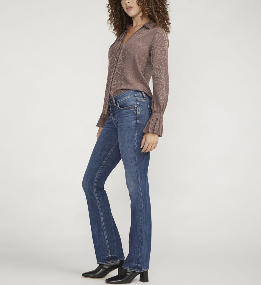 Women Silver Jeans | Suki Mid Rise Slim Bootcut Jeans