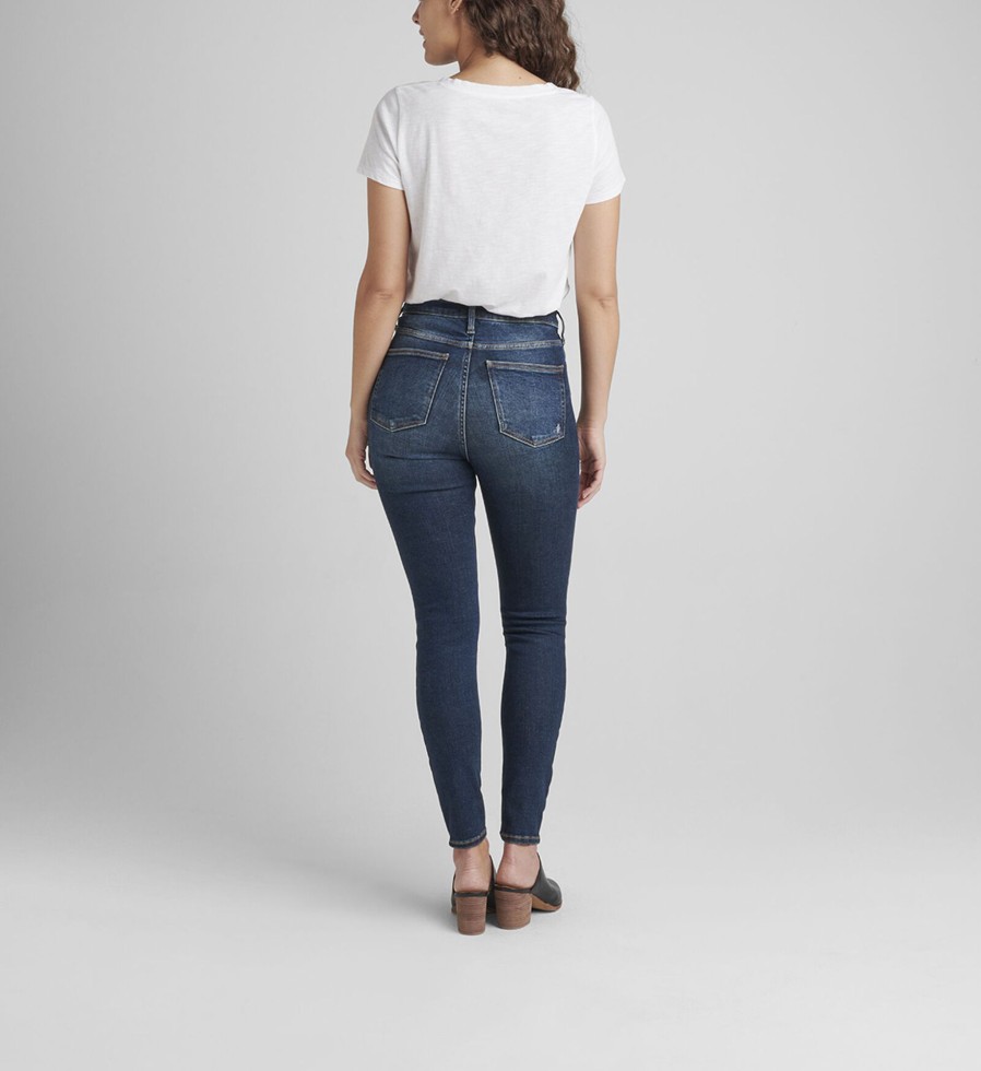 Women Silver Jeans | Infinite Fit High Rise Skinny Jeans