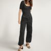 Women Silver Jeans | Parachute Cargo Pant