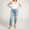 Plus Silver Jeans | Isbister High Rise Straight Leg Jeans Plus Size