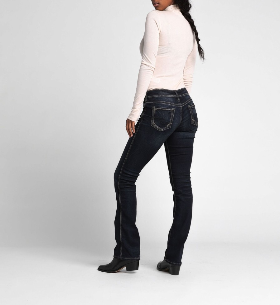 Women Silver Jeans | Suki Mid Rise Slim Bootcut Jeans