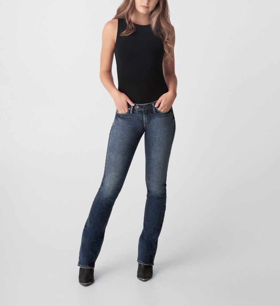 Women Silver Jeans | Tuesday Low Rise Slim Bootcut Jeans