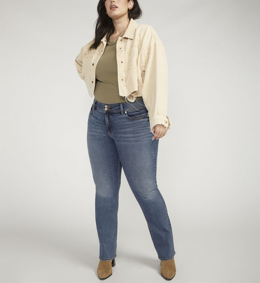 Plus Silver Jeans | Suki Mid Rise Slim Bootcut Jeans Plus Size