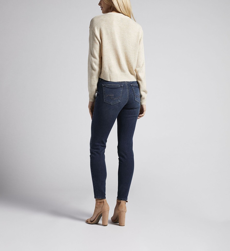 Women Silver Jeans | Suki Mid Rise Skinny Jeans