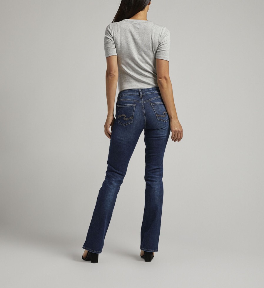 Women Silver Jeans | Suki Mid Rise Slim Bootcut Jeans