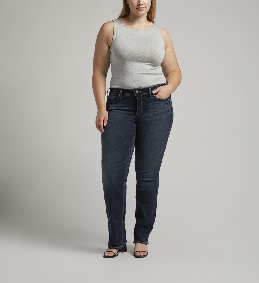 Plus Silver Jeans | Suki Mid Rise Slim Bootcut Jeans Plus Size