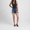 Women Silver Jeans | Suki Mid Rise Short