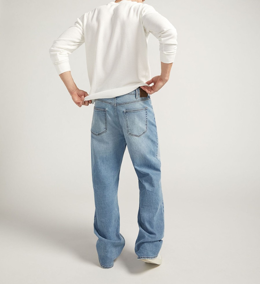 Men Silver Jeans | Big Guy Baggy Jeans