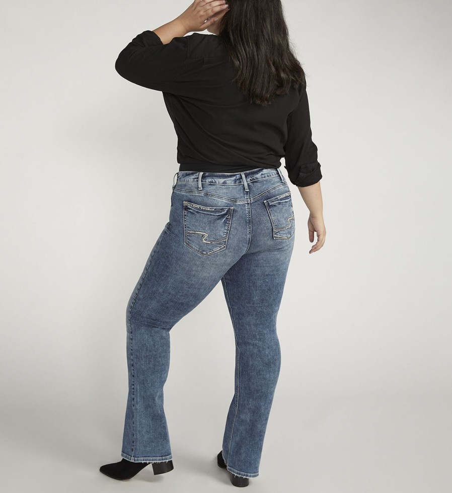 Plus Silver Jeans | Suki Mid Rise Bootcut Jeans Plus Size