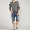 Men Silver Jeans | Gordie Relaxed Fit Short