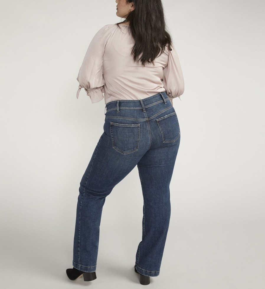 Plus Silver Jeans | Suki Mid Rise Trouser Leg Jeans Plus Size