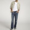 Men Silver Jeans | Gordie Relaxed Fit Straight Leg Jeans