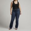 Plus Silver Jeans | Elyse Mid Rise Slim Bootcut Jeans Plus Size