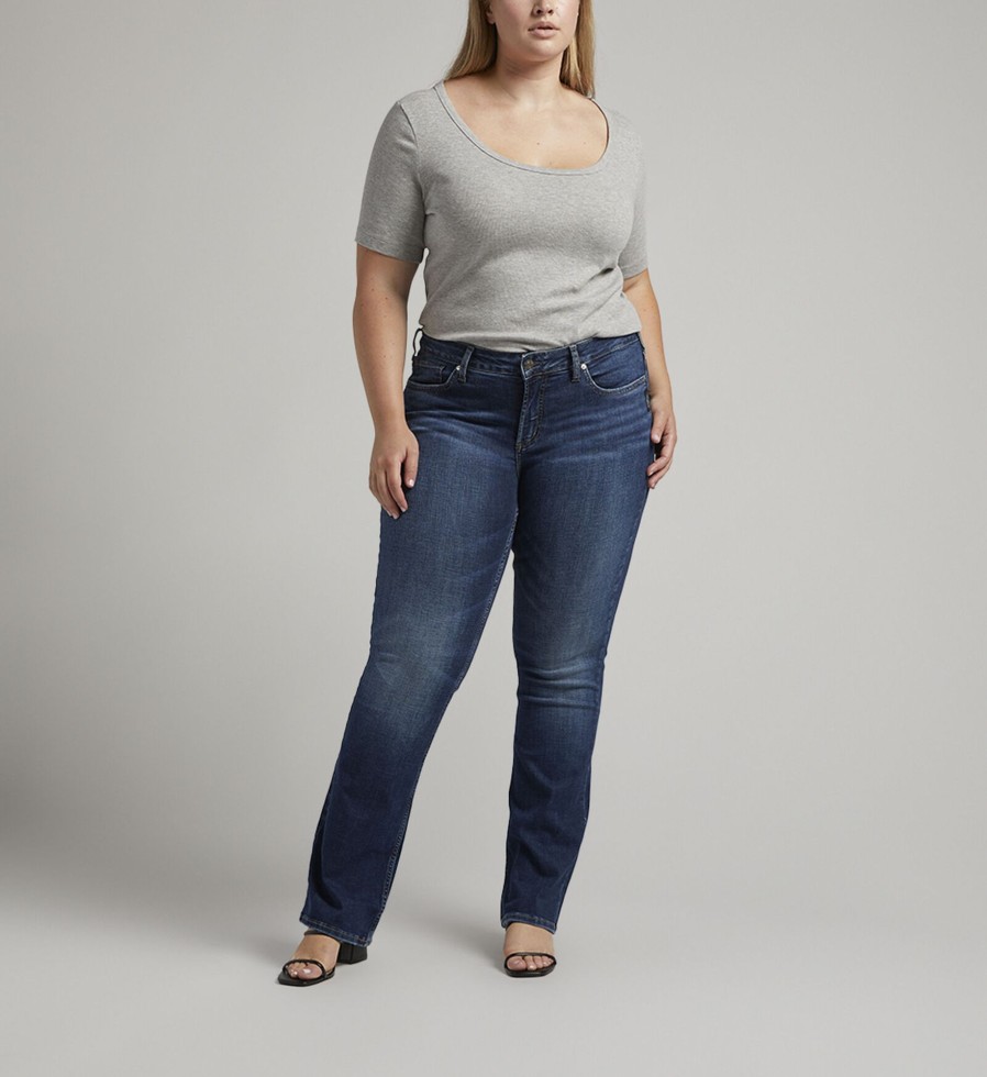 Plus Silver Jeans | Suki Mid Rise Slim Bootcut Jeans Plus Size