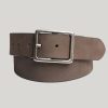 Men Silver Jeans | Mens Genuine Nubuck Leather Belt