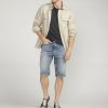 Men Silver Jeans | Gordie Relaxed Fit Short