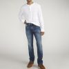 Men Silver Jeans | Gordie Relaxed Fit Straight Leg Jeans