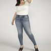 Plus Silver Jeans | Suki Mid Rise Skinny Jeans Plus Size