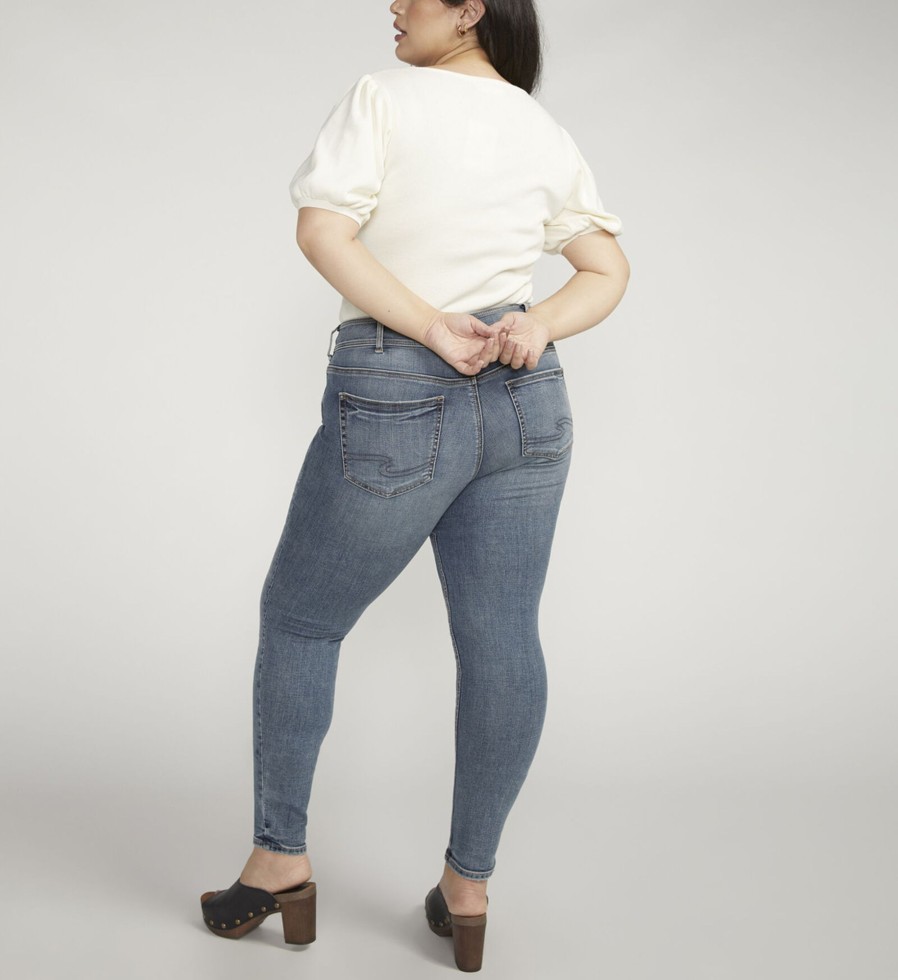 Plus Silver Jeans | Suki Mid Rise Skinny Jeans Plus Size