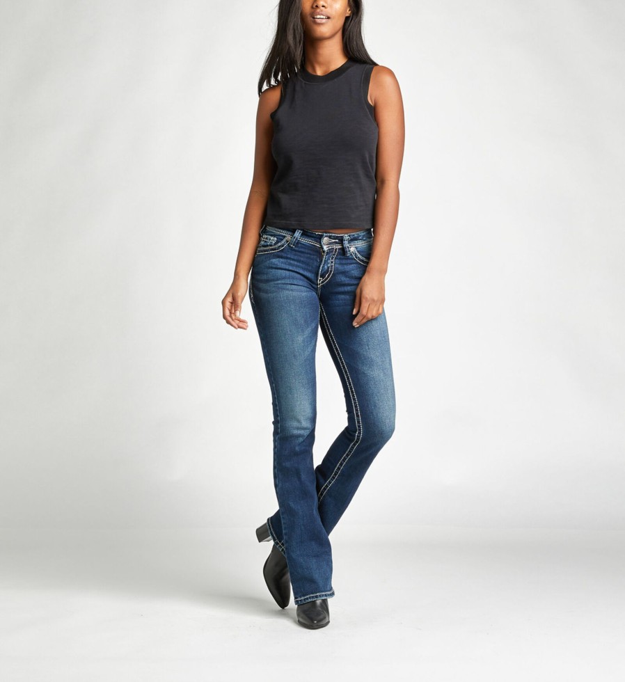 Women Silver Jeans | Suki Mid Rise Bootcut Jeans