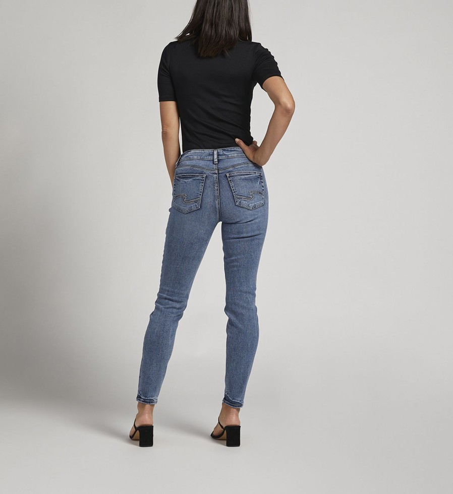 Women Silver Jeans | Suki Mid Rise Skinny Jeans