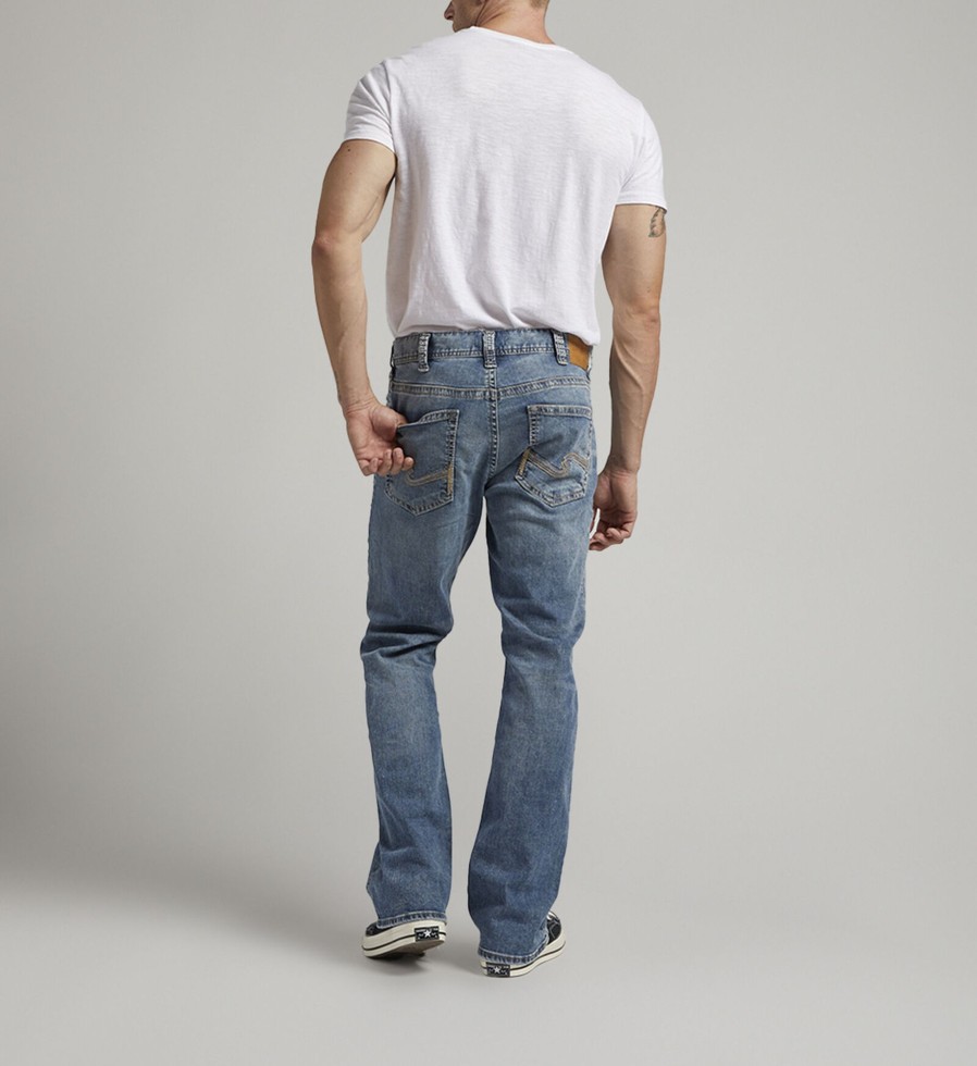 Men Silver Jeans | Craig Easy Fit Bootcut Jeans