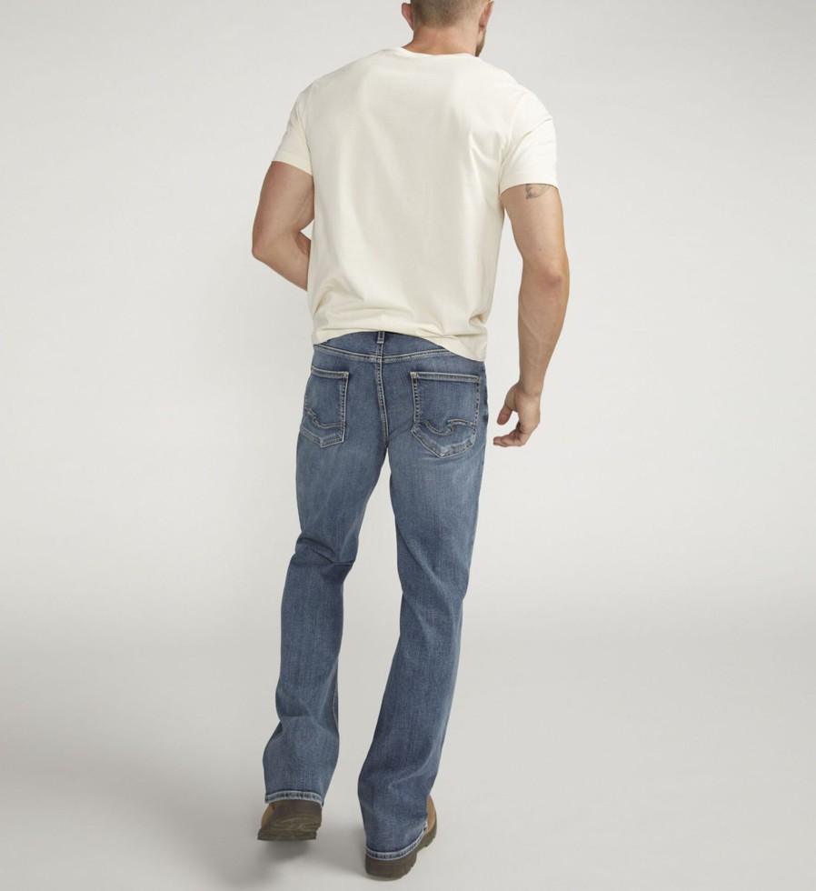 Men Silver Jeans | Craig Classic Fit Bootcut Jeans