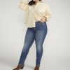 Plus Silver Jeans | Suki Mid Rise Straight Leg Jeans Plus Size