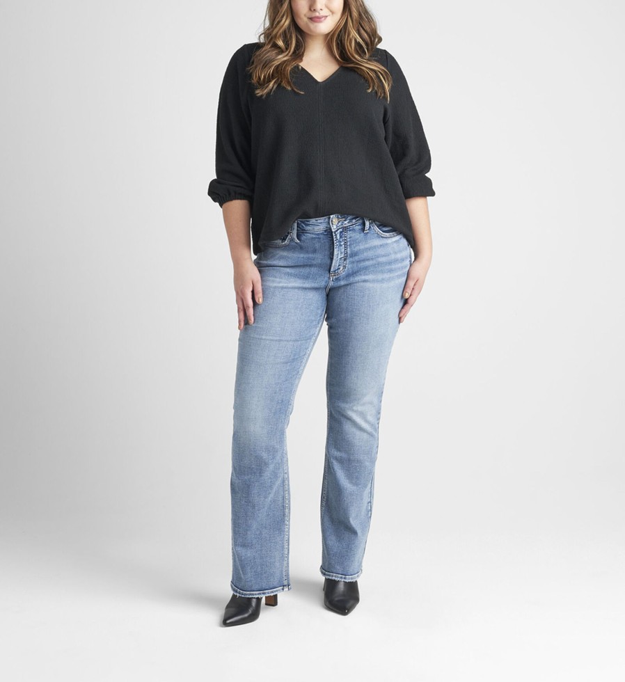 Plus Silver Jeans | Suki Mid Rise Bootcut Jeans Plus Size