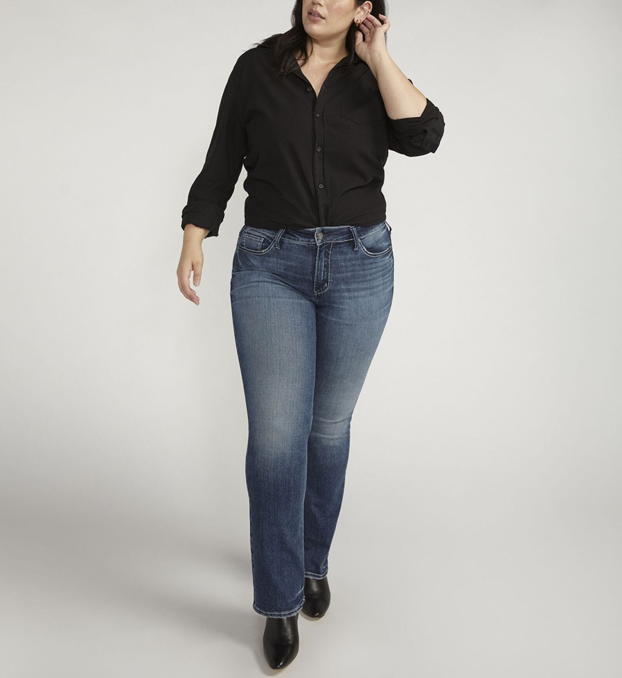 Plus Silver Jeans | Suki Mid Rise Slim Bootcut Jeans Plus Size