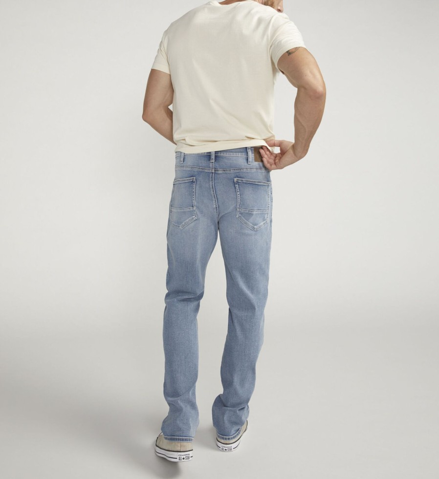 Men Silver Jeans | Grayson Classic Fit Straight Leg Jeans